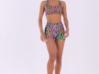 Short Fitness Feminino Estampado Neon Utopia Printed Dlk