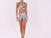 Top Fitness Feminino Com Bojo Estampado Neon Infusion Printed Dlk