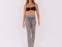 Calça Flare Feminina Tule Estampada Maré Cheia Al Mare Dlk