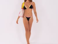 Bolsa De Lona Off White E Rosa Al Mare Dlk
