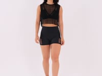 Cropped De Tela Feminino Preto Harmony Dlk