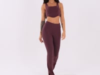 Calça Flare Feminina Vinho Com Fenda Harmony Dlk