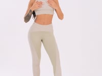 Top Fitness Feminino Oliva Decote Alto Harmony Dlk