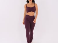 Top Fitness Feminino Vinho Transpassado Harmony Dlk