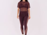 Blusa De Tela Feminina Vinho Harmony Dlk