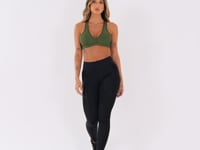 Top Equilibrium Verde Militar com Bojo Modelo Nadador Dlk