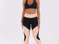 Calça Legging Energy Texturizada Com Recortes Rosa Bebê Dlk