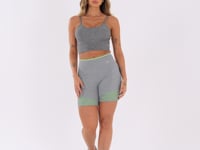 Short Energy Mescla Com Bolsos Detalhe Tela Verde Dlk