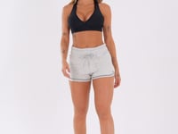 Short Moletom Mescla Claro Com Cadarço Dlk