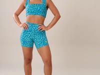 Short Fitness Feminino Euphoria Estampa Spot Blue Dlk