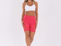 Short Energy Com Recortes Em Tela Rosa Dlk