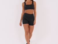 Short Fitness Feminino Preto Logomania Reflections Dlk