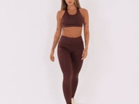 Legging Fitness Feminina Marrom Logomania Reflections Dlk