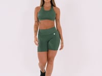 Top Fitness Feminino Nadador Verde Logomania Reflections Dlk