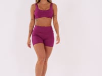 Short Fitness Feminino Vinho Logomania Reflections Dlk