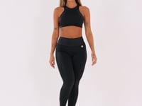 Top Fitness Feminino Preto Com Cava Americana Logomania Reflections Dlk