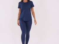 Blusa T-shirt Feminina Azul Marinho Reflections Dlk