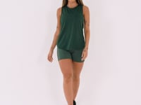 Camiseta Fitness Feminina Verde Com Maxi Cava Reflections Dlk