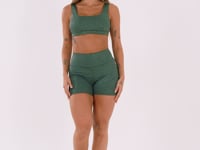 Short Fitness Feminino Verde Logomania Reflections Dlk