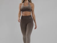 Legging Fitness Feminina Marrom Degradê Modela Bumbum Seamless+ Dlk