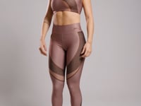 Top Fitness Feminino Nadador Estampado Belive Marrom Printed Mousse Dlk