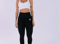 Top Fitness Feminino Nadador Com Bojo E Zíper Branco Seamless+ Dlk
