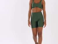 Top Fitness Feminino Verde Underboob Com Bojo Lush Dlk