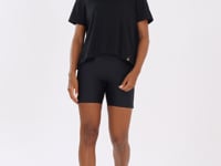 Blusa Feminina De Algodão Preto Com Abertura Nas Costas Lush Dlk