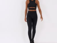 Top Fitness Feminino Preto Cut-out Com Detalhe Canelado Lush Dlk