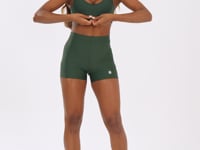 Top Fitness Feminino Verde Com Franzido Lush Dlk