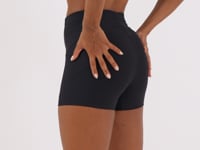 Short Fitness Feminino Preto Com Recortes Lush Dlk