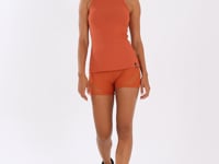 Camiseta Fitness Feminina Terracota Modelo Nadador Canelada Lush Dlk