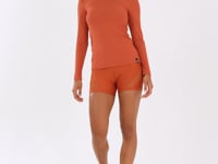 Blusa Feminina Manga Longa Terracota Canelada Lush Dlk