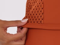 Casaco Feminino Terracota Com Zíper E Detalhe Em Tela Lush Dlk