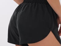 Short Feminino Soltinho Preto Com Elástico Lush Dlk