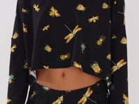 Casaco Feminino Moletinho Estampado Insetos Lush Dlk
