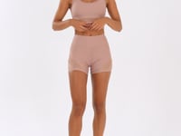 Top Fitness Feminino Nude com Tela Lush Dlk