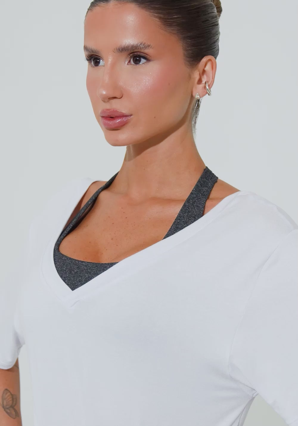 Blusa Feminina Com Decote V Soul Dlk Branco