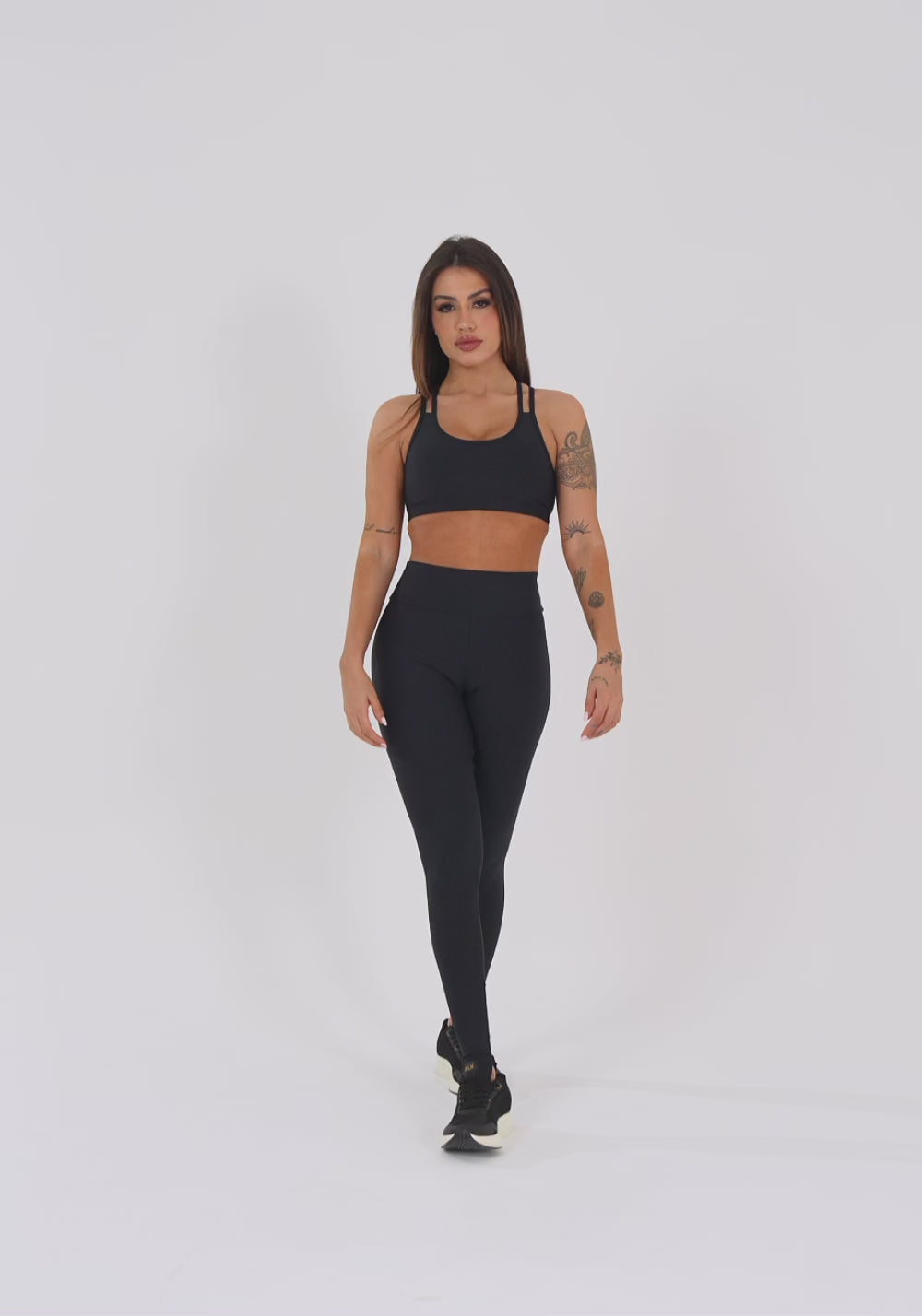 Legging Fitness Feminina Preto Aura Dlk