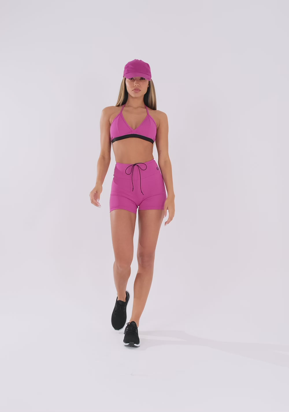 Boné Bordado Rosa Dlk