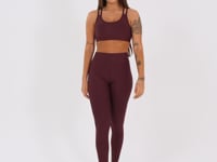 Top Fitness Feminino Vinho Com Alça Dupla Aura Dlk