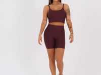 Bermuda Fitness Feminina Vinho Aura Dlk
