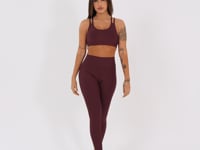 Legging Fitness Feminina Vinho Aura Dlk
