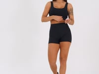 Top Fitness Feminino Preto Com Alça Larga Aura Dlk