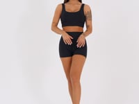Short Fitness Feminino Preto Aura Dlk
