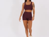 Short Fitness Feminino Vinho Aura Dlk