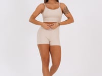 Top Fitness Feminino Nude Com Bojo Aura Dlk