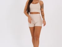 Short Fitness Feminino Nude Aura Dlk