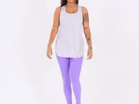 Camiseta Fitness Feminina Alongada Lilás Aura Dlk