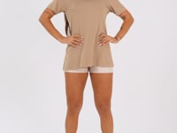 Blusa T-shirt Fitness Feminina Capuccino Aura Dlk
